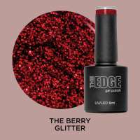 The Edge Gel Polish 8ml, The Berry Glitter