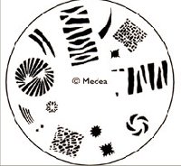 Medea Airbrush Stencil Jungle Print CLEARANCE