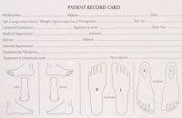 Chiropody Patient Record Cards 100pk 20% OFF