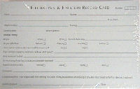 Electrolysis Record Cards 100pk 20% OFF
